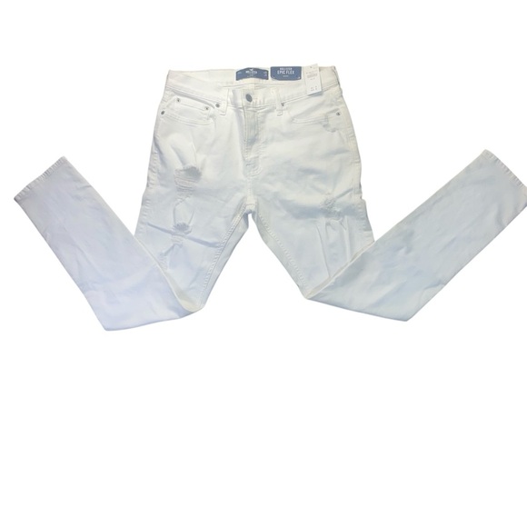 Hollister Other - Hollister Men’s White Distressed Skinny Jeans 32x32 Epic Flex